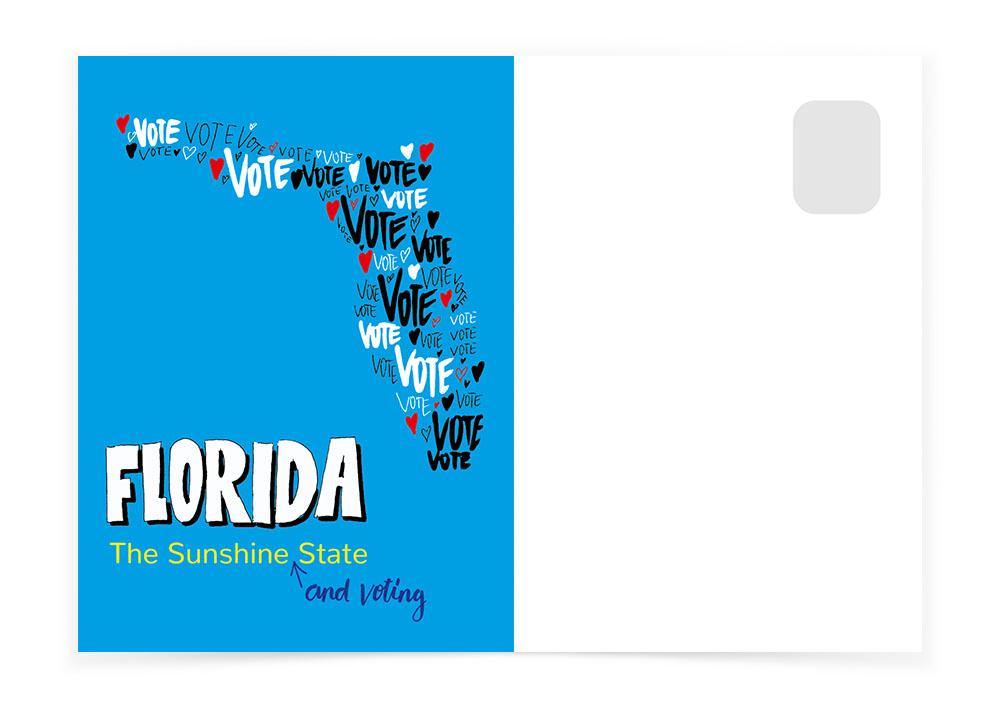 Florida - The Voting State - Postcards to Voters