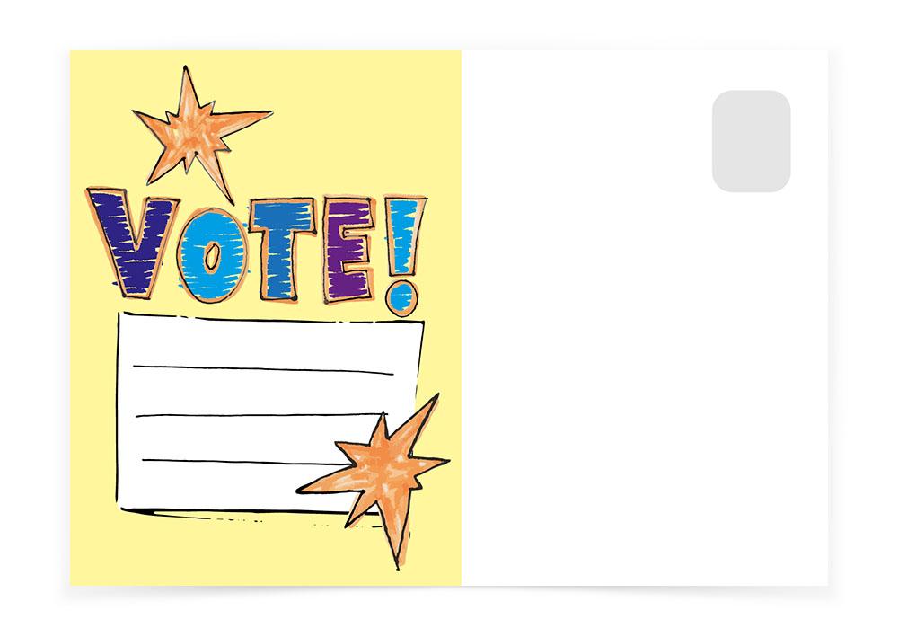 Vote - Note - Postcards to Voters