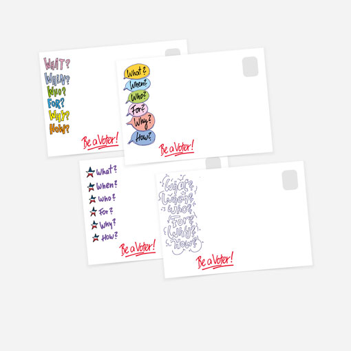 Questionnaire Postcards to Voters