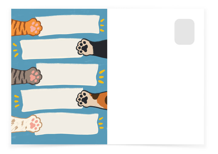 Cat paws design - Fill-in Banner