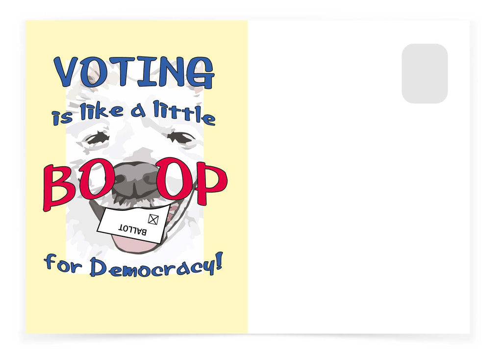 Volunteer Natasha Poppe - Voting Boop for Democracy
