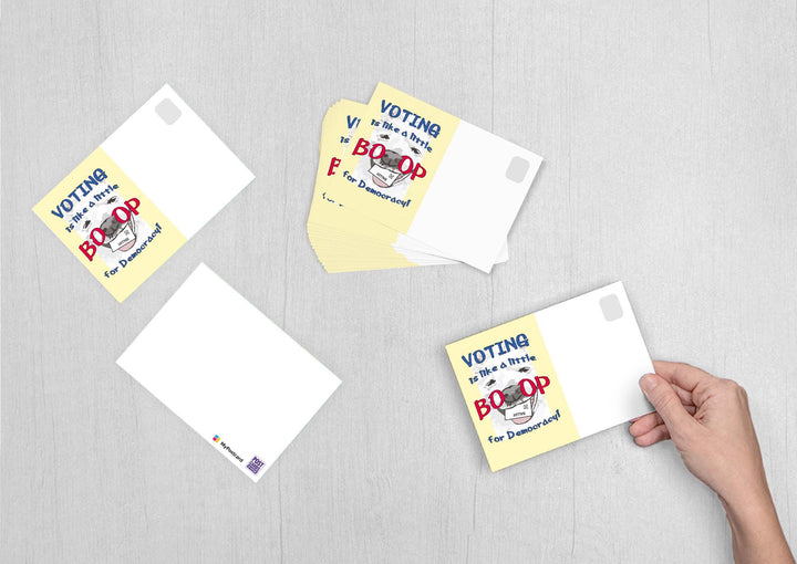 Volunteer Natasha Poppe - Voting Boop for Democracy