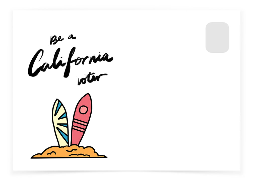Postcards to Voters - California - Surf
