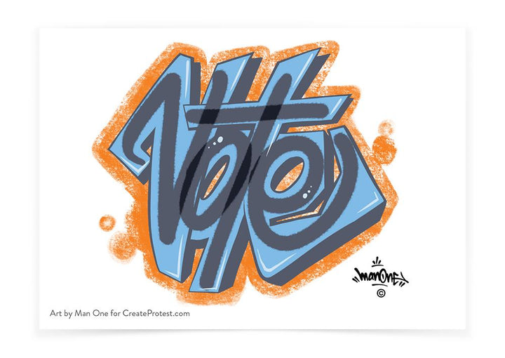 Man One - Vote Graffiti