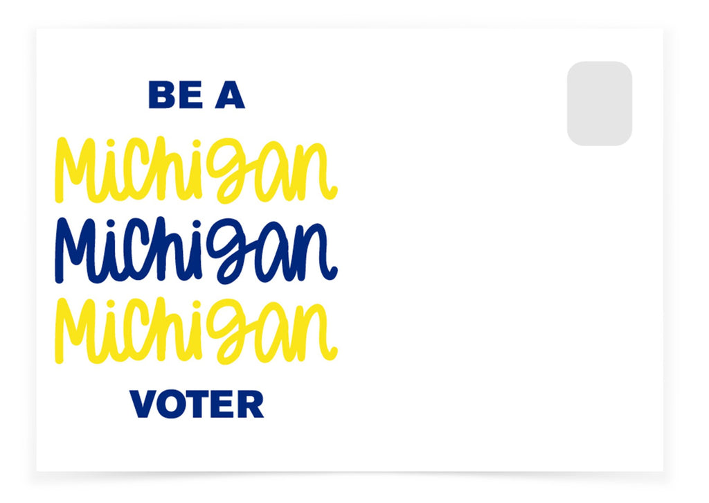 Postcards to Voters - Michigan - Flag Colors