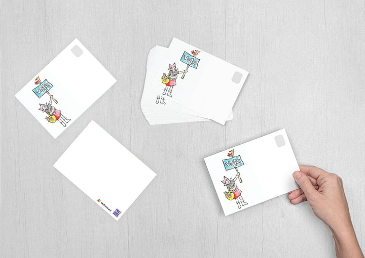 Volunteer Michelle Edwards - Kitten Hat Girl Vote!