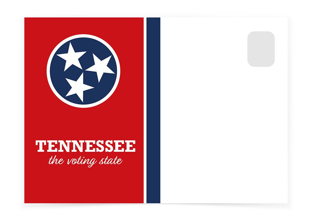 Tennessee - The Voting State - Postcards to Voters