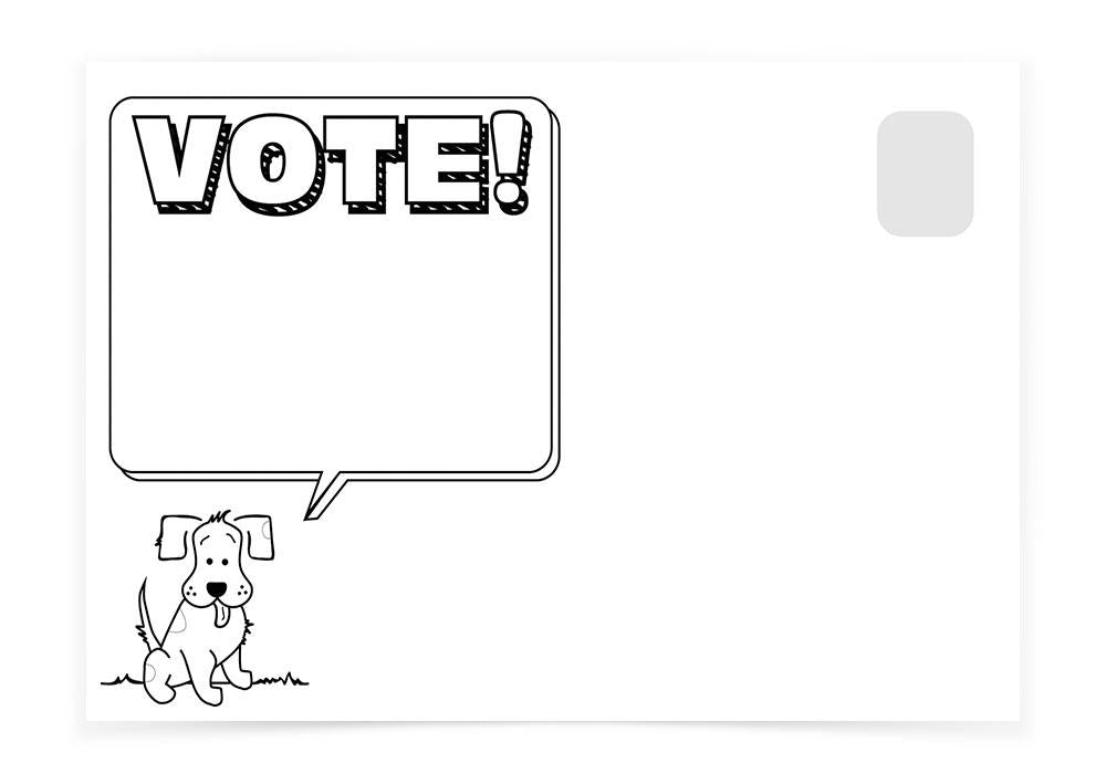 VOTE! DOG - Postcards to Voters