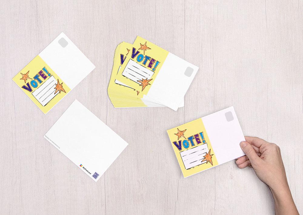 Vote - Note - Postcards to Voters