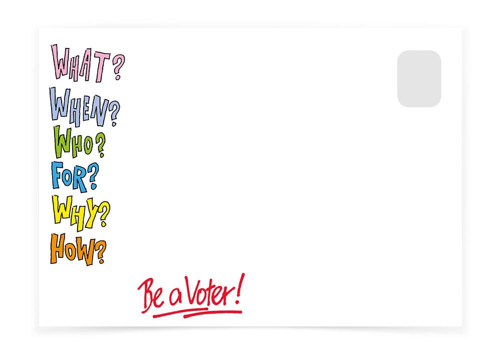 Vote Questionnaire Colorful - Postcards to Voters