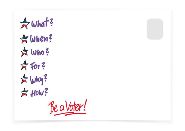 Vote Questionnaire Stars - Postcards to Voters